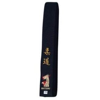 Ceinture noire Matsuru Broderie Judo