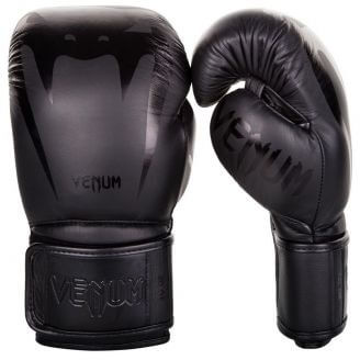 Gant de boxe Venum cuir Giant 3.0 all black