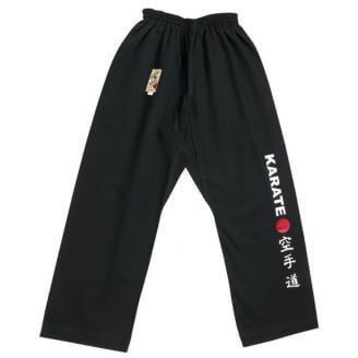 Pantalon karate noir