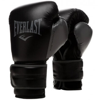 Gants de boxe powerlock Everlast noir et gris