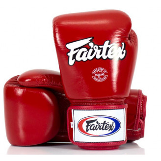 Gants de boxe Fairtex rouge cuir