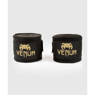 Bandes de boxe 4m (la paire) noir et or Venum