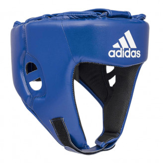 Casque de boxe amateur FFB Adidas bleu Hybrid 50