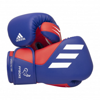 Gants de boxe compétition FFB Adidas TILT 350 bleu