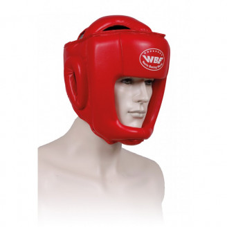 Casque karate contact rouge