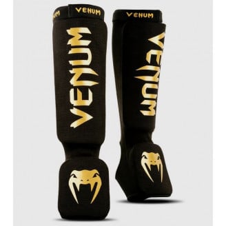 Protection tibia pied mousse Venum Kontact noir et or