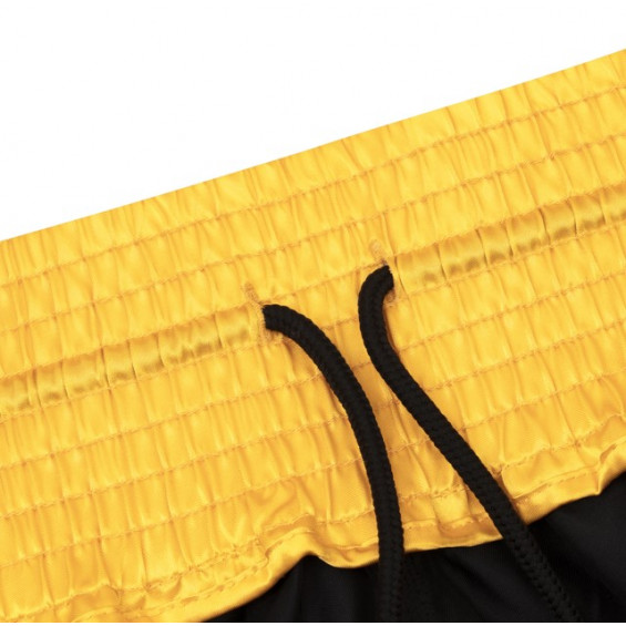 Short de boxe anglaise Adidas noir et or