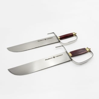 Couteau papillon acier chromé kung fu