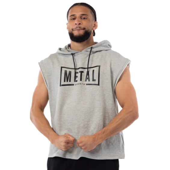 Sweat sans manches de boxe Metal Boxe gris