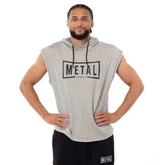 Sweat sans manches de boxe Metal Boxe gris