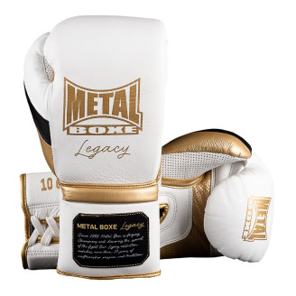 Gants de Boxe à lacets Legacy Horse Hair – Blanc