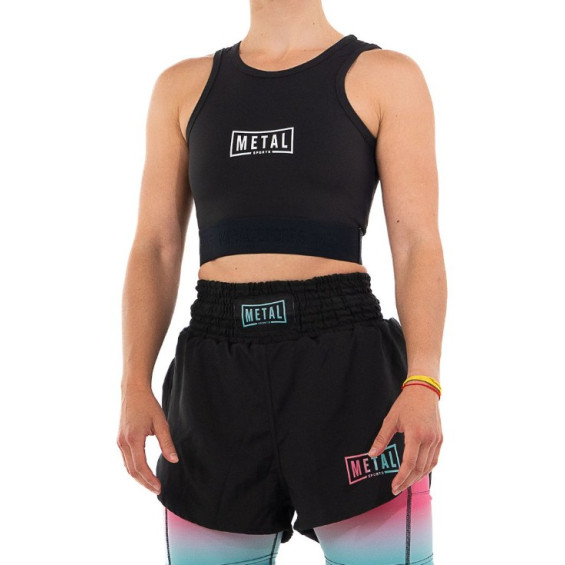 Brassiere de sport Metal Boxe Noir