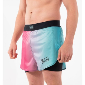 Short mma 2 en 1 Metal Boxe Miami Vibe