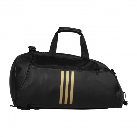 Sac de sport convertible Adidas noir et or