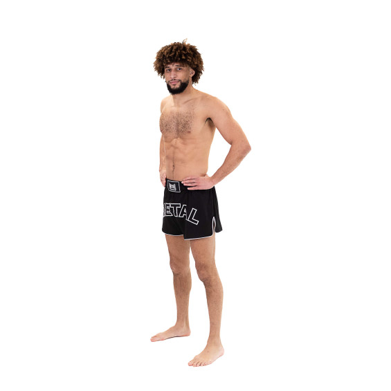 Short de boxe thai Metal Boxe One noir