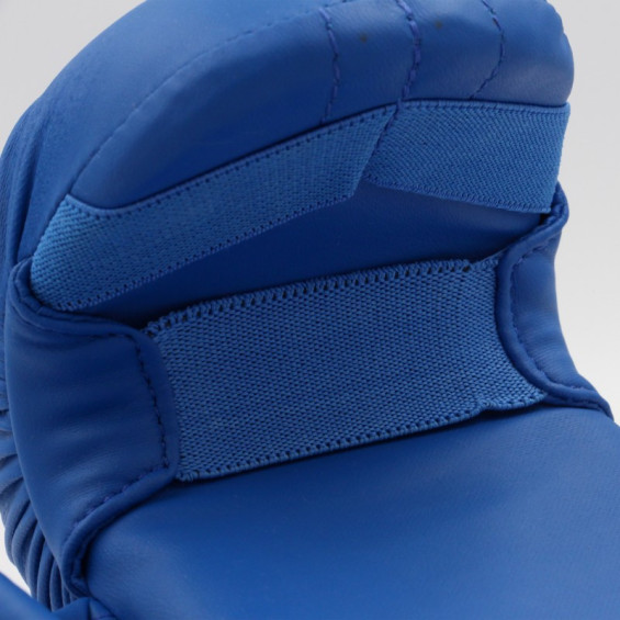 Mitaines de karaté bleu Adidas avec pouce WKF