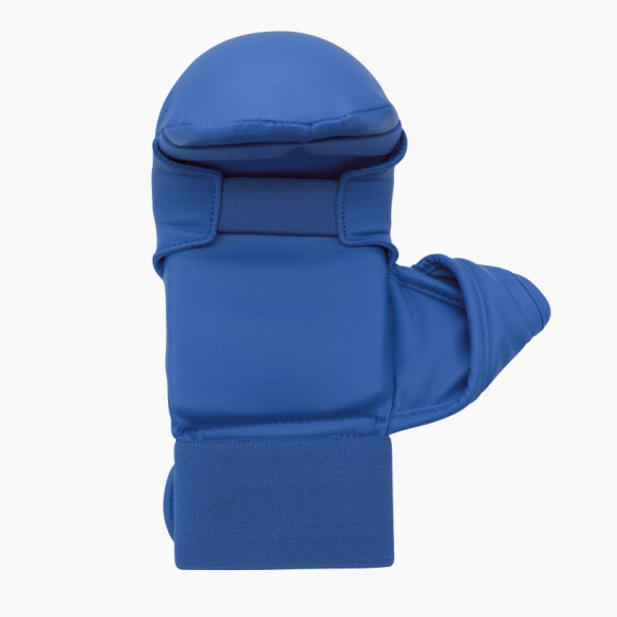 Mitaines de karaté bleu Adidas avec pouce WKF