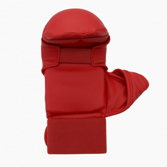 Mitaines de karaté rouge Adidas avec pouce WKF
