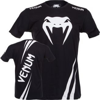 T shirt MMA Venum Challenger Black White