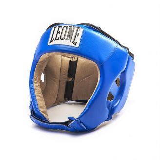 Casque de boxe compétition Léone 1947 bleu